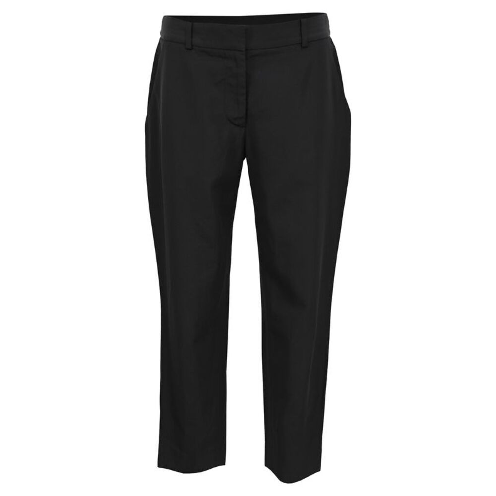 Stella Mcartney Straight-Leg Trousers in Black Wool